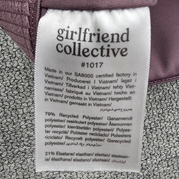 GIRLFRIEND COLLECTIVE WOMEN'S DUSTY PURPLE HIGH NECK CROP WORKOUT TANK – SIZE XS - Picture 7 of 11